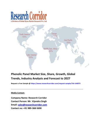 Phenolic Panel Market Size, Segmentation, Share, Forecast, Analysis, Industry Report to 2027