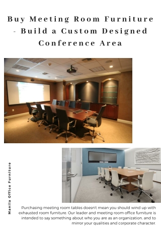 Buy Meeting Room Furniture - Build A Custom Design Meeting Area