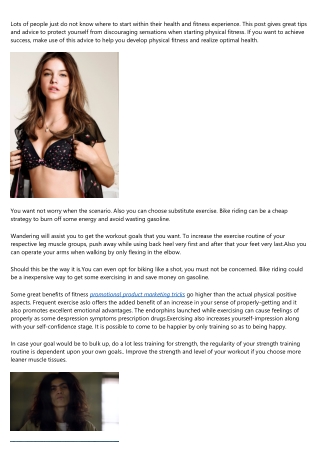 Exercise Ways To Easily Fit In Your Present day Life