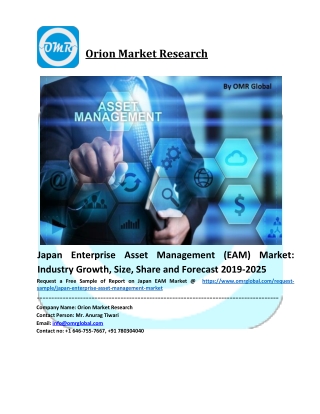 Japan Enterprise Asset Management (EAM) Market Growth, Size, Share, Industry Report and Forecast to 2026