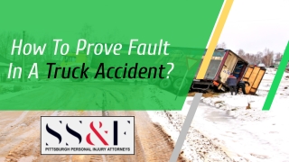 How To Prove Fault In A Truck Accident?