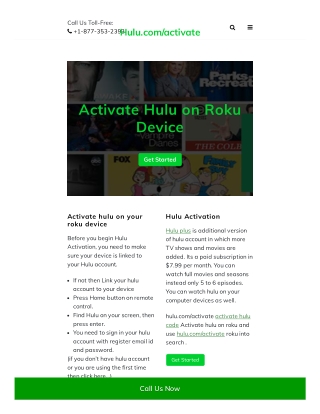 How do I activate Hulu on my Roku