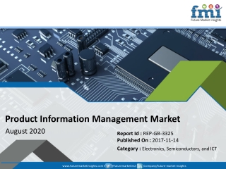 Product Information Management Market to Face a Significant Slowdown in 2020, as COVID-19 Sets a Negative Tone for Inves