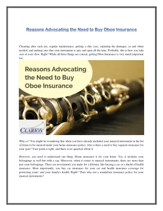 Reasons Advocating the Need to Buy Oboe Insurance