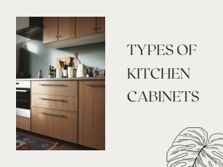 TYPES OF KITCHEN CABINETS