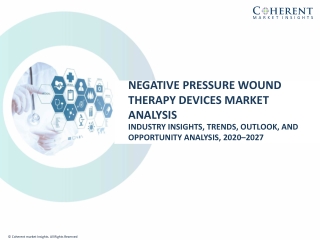 Negative Pressure Wound Therapy Market To Surpass US$ 3,485.8 Million By 2027 - Coherent Market Insights