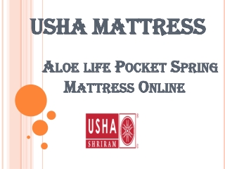 Aloelife Pocket Spring Mattress Online