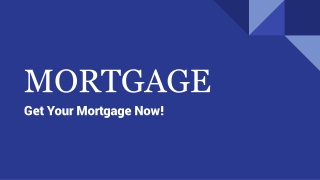 Mortgage Loan At Affordable Interest Rates