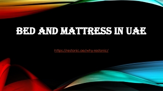 Bed and mattress in UAE