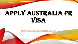 Apply Australia PR Visa