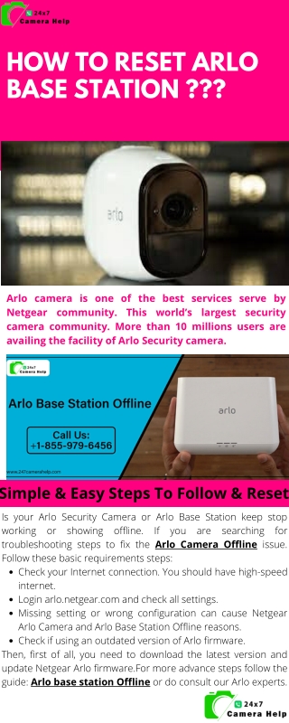 Arlo Base Station Offline |Arlo Camera Is Offline