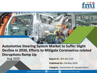 Automotive Steering System Market to Suffer Slight Decline in 2030, Efforts to Mitigate Coronavirus-related Disruptions