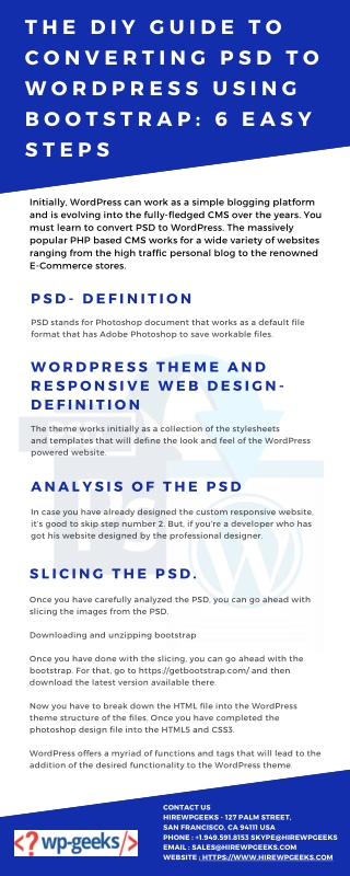 The DIY Guide to Converting PSD to WordPress Using Bootstrap: 7 Easy Steps