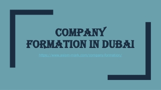 Company Formation in Dubai