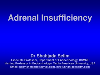 Adrenal Insufficiency