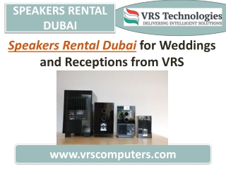 Speakers Rental in Dubai For Events