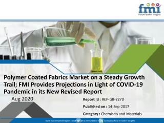 Polymer Coated Fabrics Market on a Steady Growth Trail; FMI Provides Projections in Light of COVID-19 Pandemic in its Ne