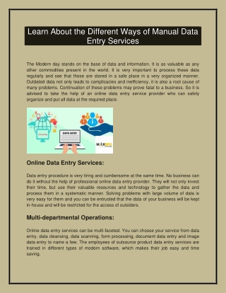 Looking for Data Entry Services ?