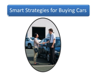 Smart Strategies for Buying Cars