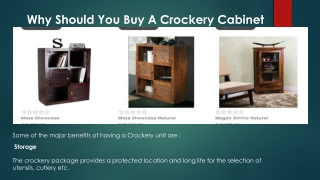 Why Should You Buy A Crockery Cabinet For Your Home?