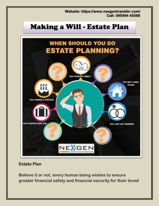 Making a Will - Estate Plan