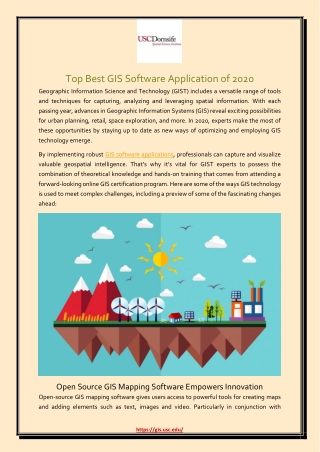 Top Best GIS Software Application of 2020