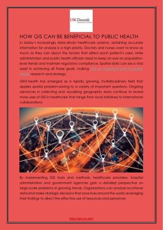 How GIS Can be Beneficial to Public Health