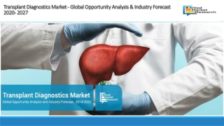 Transplant Diagnostics Market 2020 – Regional Outlook, Trends, Key Companies Profile, CAGR and Forecast to 2027