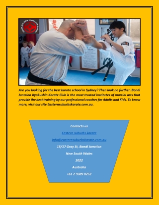 Best Karate School In Sydney | Easternsuburbskarate.com.au