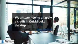 We answer how to unapply a credit in QuickBooks desktop