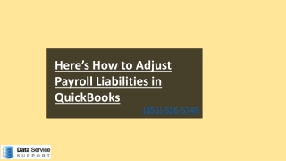 How to adjust payroll liabilities in QuickBooks! Appropriate guide