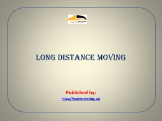 Long distance moving