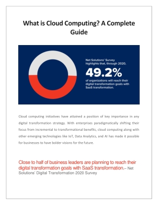 What is Cloud Computing? A Complete Guide