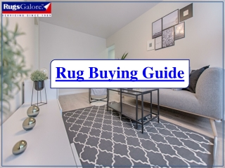 Rug Buying Guide