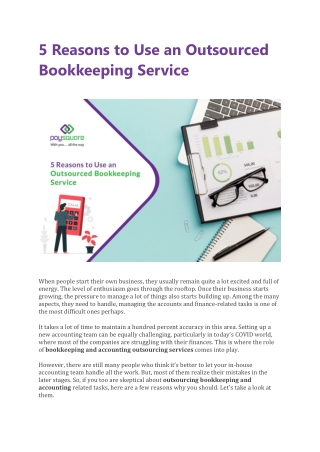 In-House or Outsourcing Bookkeeping and Accounting: Which One is Better?