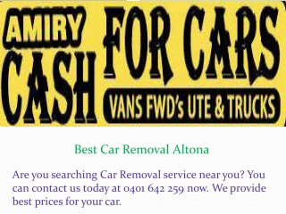 Best Car Removal Altona