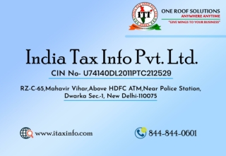 How to Register your Self in India Tax?