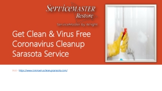 ServiceMaster By Wright Offers Coronavirus Decontamination Sarasota