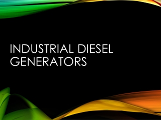 Industrial Diesel Generators in Kenya