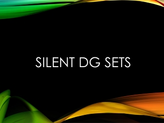 Silent DG Sets in Kenya