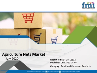 Agriculture Net Market to Witness Sales Slump in Near Term Due to COVID-19; Long-term Outlook Remains Positive