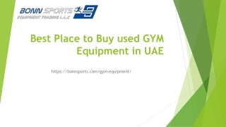 Best Place to Buy used GYM Equipment in UAE