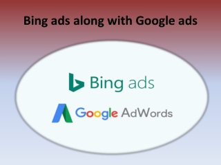Bing ads along with Google ads
