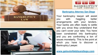 Bankruptcy Attorney San Diego