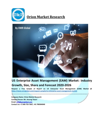 US Enterprise Asset Management (EAM) Market Size, Share, Analysis, Industry Report and Forecast to 2026