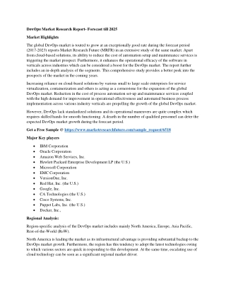 DevOps Market Research Report- Forecast till 2025