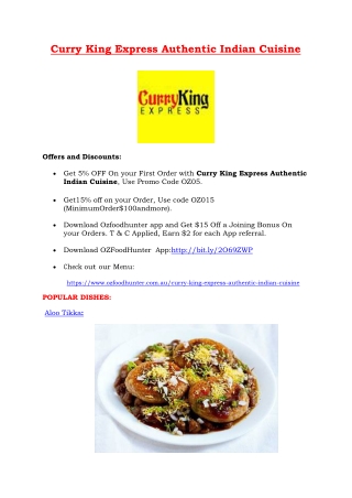 Curry King Express, Indian Restaurant Maroubra, NSW - 5% off
