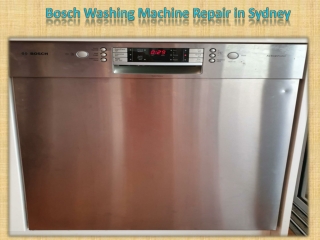 Bosch Washing Machine Repair in Sydney