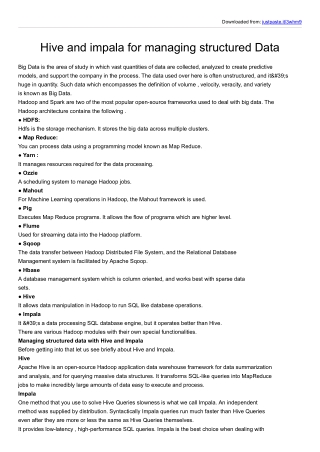 Hive and impla basic concepts