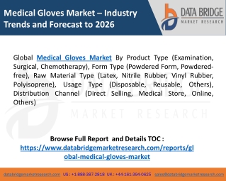 Medical Gloves Market Size Market Share & Forecast, 2020-2026